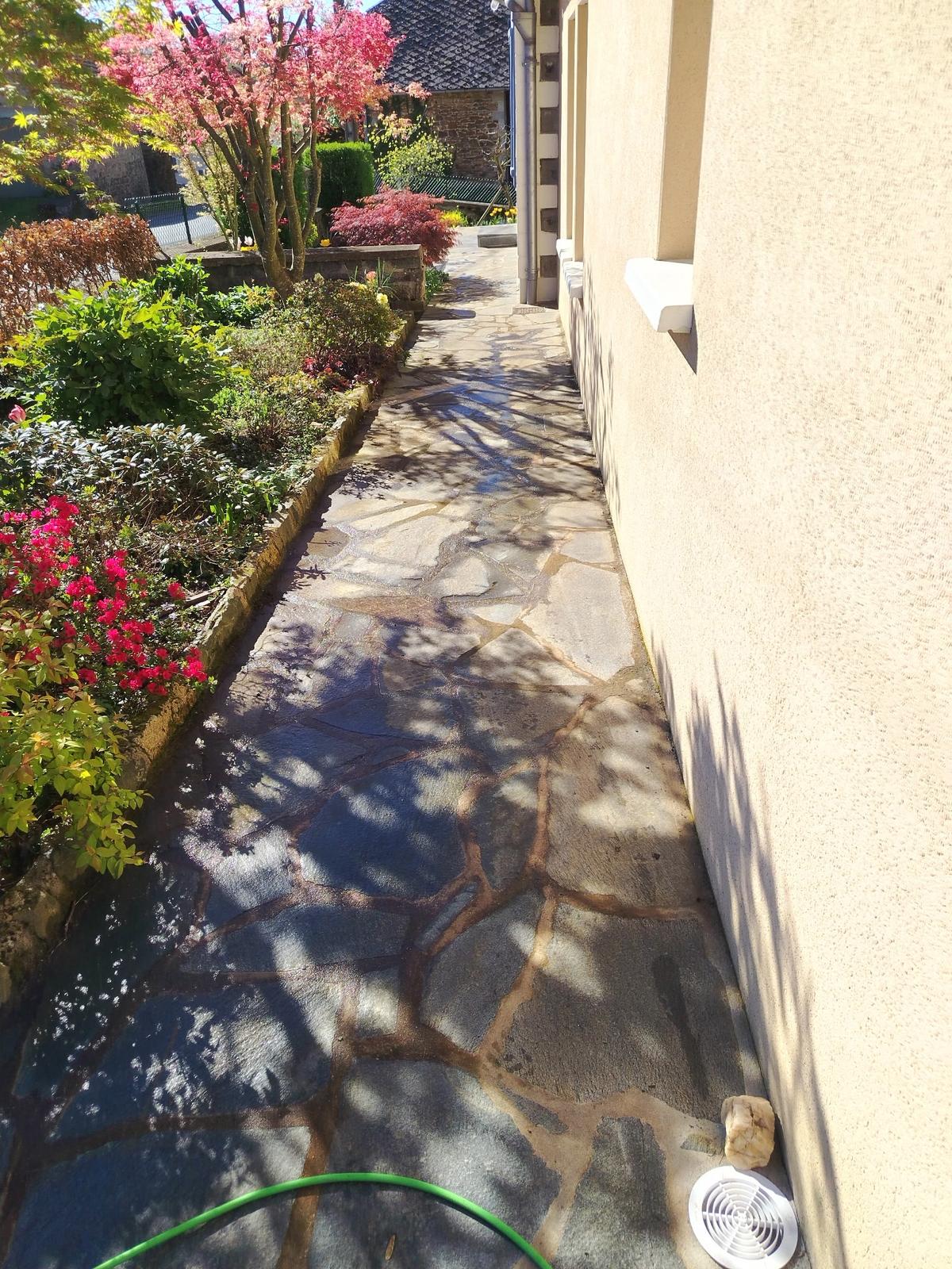 Allée avant nettoyage