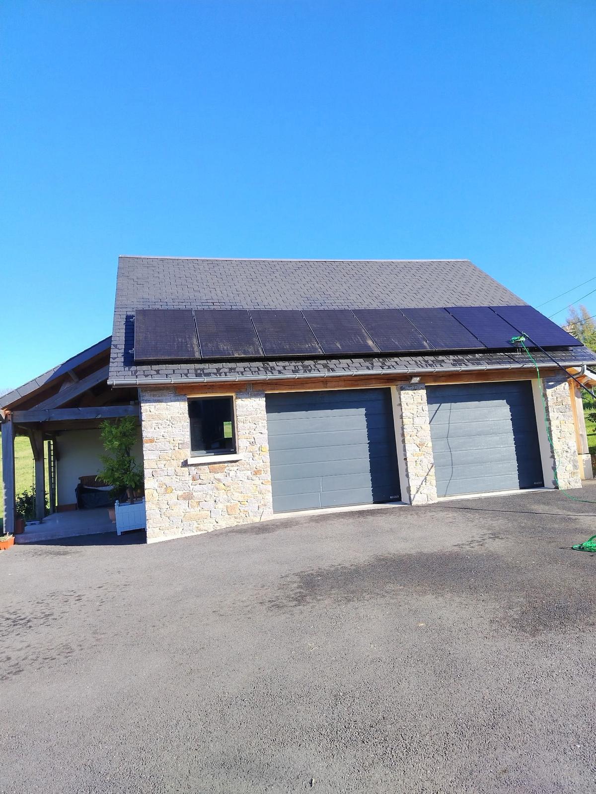 Panneau voltaïque avant nettoyage